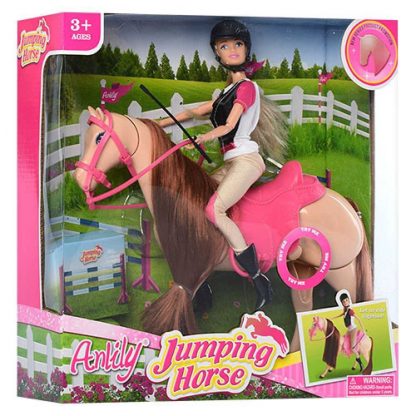 Наездница детская кукла на лошади 30 см (аналог Барби)