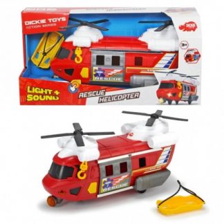Функциональный Вертолет службы спасения с лебедкой Dickie Toys красный 30 см