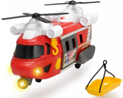 Функциональный Вертолет службы спасения с лебедкой Dickie Toys красный 30 см