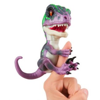Интерактивная игрушка WowWee Fingerlings Динозавр Рейзор фиолетовый