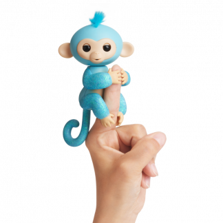 Интерактивная блестящая обезьянка WowWee Fingerlings Glitter Амелия 