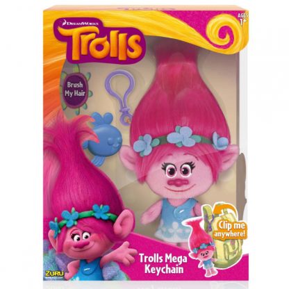 Мягкая игрушка с клипсой Trolls Poppy Розочка 22 см