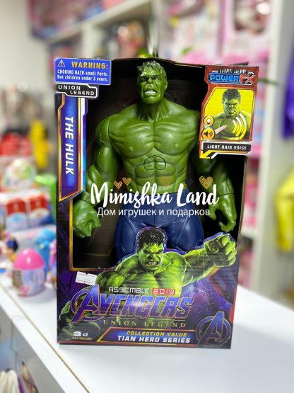 Витрина магазина: Фигурка Супергероя Халк Hulk (аналог) 30 см со звуком и светом
