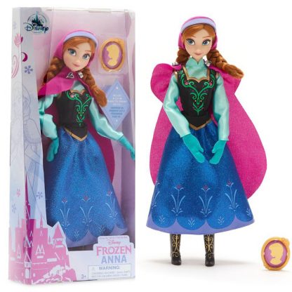 Классическая кукла Принцессы Дисней Холодное сердце Анна Frozen Anna Classic Doll с клипсой