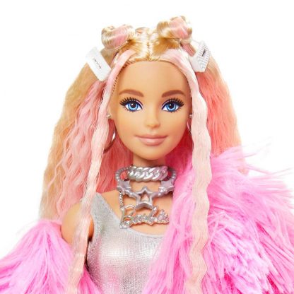 Кукла Barbie Extra Барби Экстра в розовой пушистой шубе