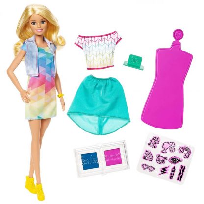 Кукла Barbie Модная печать серия Crayola