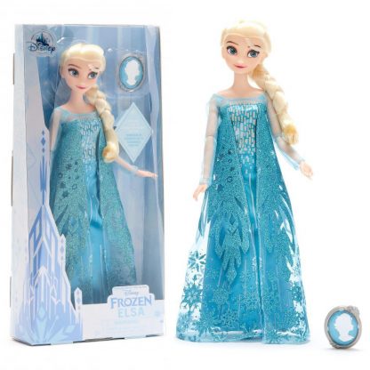 Классическая кукла Принцессы Дисней Холодное сердце Эльза Frozen Elsa Classic Doll с клипсой