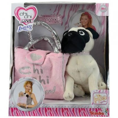 Мягкая игрушка Chi Chi Love Собачка Мопс с сумочкой и браслетом для девочки