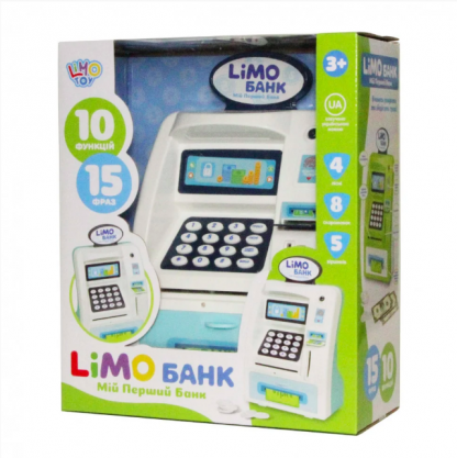 Сейф-копилка для детей Банкомат Limo Toy Банк (на украинском языке)