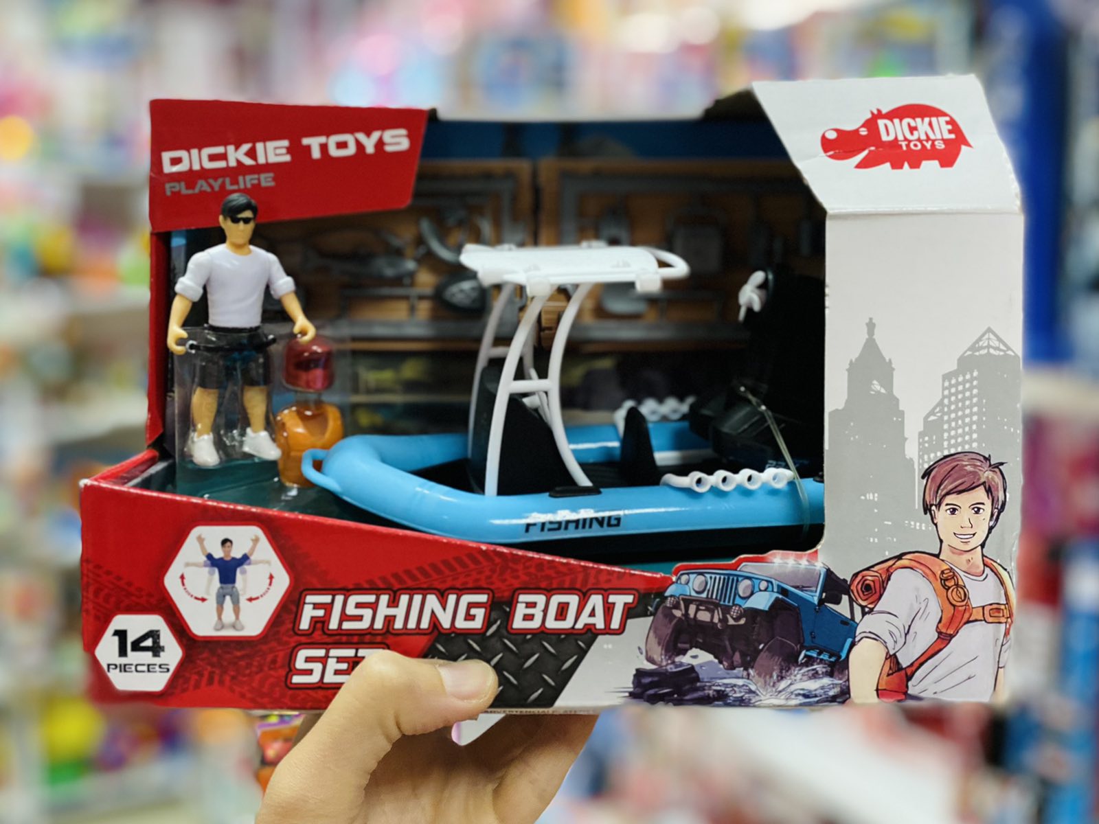 Игровой набор Dickie Toys Playlife Рыбацкая лодка