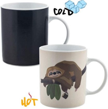Чашка хамелеон Lazy Sloth 350 мл (Изменяющая цвет чашка)