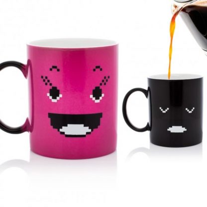 Чашка хамелеон Pink Morning Coffee Mug 350 мл (Изменяющая цвет чашка)